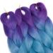 Tess Braids Extensions - Jumbo KanCalon 60cm Ombre Hair Braids (Purple/Blue/Light Purple) - 100g Bundle for Box Braids - Buy Online on GoSupps.com