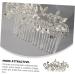 FOMIYES Hair Toppers Wedding Hair Accessories Rhinestone Hair Accessories Prom Hair Accessories Bridal Hair Accessories White Rhinestones Diamond Comb Bride - Buy Online on GoSupps.com