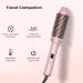 Thermal Ceramic Ionic Hot Brush with LCD Display - 10 Temps, 120-210 Heated Round Brush for Volumizing, Curling, Straightening - Dual Voltage Travel Styling Tool, 38mm Pink - Buy Online on GoSupps.com