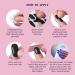 MelodySusie Semi Cured Gel Nail Strips - Dreamy Purple 20 PCS Summer Glitter Nail Stickers | Durable Salon Quality | UV Light Required - Buy Online on GoSupps.com