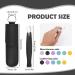 Nose Hair Trimming Tool with PU Leather Sleeve - Stainless Steel Clippers for Men and Women - Black - Buy Online on GoSupps.com