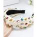 Wecoe White Rhinestone Knotted Headband for Women - Sparkly Wide Headband Non Slip Fashion Hair Accessories - Buy Online on GoSupps.com