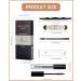 Eyebrow Stamp Stencil Kit - Waterproof One-Step Brow Makeup Set with 24 Stencils Gel Brush & Razor | Long Lasting Medium Brown & Brown Colors - Buy Online on GoSupps.com