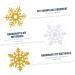 PRETYZOOM 30pcs Cloth Patches Materials DIY Accessories Christmas Ornaments Ornament Glitter Snowflake Golden 4.3X3.8CM - Buy Online on GoSupps.com