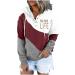 Hemlock Women Color Block Mama Life Print Hoodie - Red, 3X-Large - Buy Online on GoSupps.com
