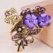 Numblartd 4 Pcs Vintage Flowers Medium Hair Claw Clips with Rhinestone - Chic Hair Grip for Women - Buy Online on GoSupps.com