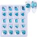 FEIlei 20Pcs Nail Jewelry Resin Nail Art Rhinestones Shiny Nail Crystals Diamond Gems - Buy Online on GoSupps.com