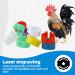 Cywvynyt 48 Multi-Colored Chicken Leg Rings | Numbered Clip-On Poultry Identification Straps for Gamefowl Ducks and Guinea (16mm) - International Shipping - Buy Online on GoSupps.com