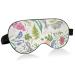 Haskirky Light Blocking Eye Mask Breathable and Adjustable Adult Men and Women Travel on Business Trips Yoga Meditation Light Smooth Comfortable Eye Mask Office Deep Sleep Goodies Rabbit Flower