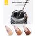 BURANO Liner Holographic Gel Nail Polish UV LED Reflective Glitter Painted Gel Silver Metallic Gel Nail Build in Thin Nail Brush Chrome Gel Curing Required 8ml (silver) LX0 - Buy Online on GoSupps.com