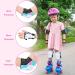 Rainbow Mermaid Kids Skating Protective Gear Set - Knee Pads, Elbow Pads, Wrist Guards for Skateboard, Roller Skating, Scooter - Ages 3-8 - Buy Online on GoSupps.com
