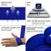Muvin Boxing Hand Wraps - 180 Inches Semi-Elastic Blue - 1 Pair for Men & Women | Kickboxing, Muay Thai, MMA, Krav Maga - Combat Sports - Buy Online on GoSupps.com