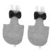 MipCase 2 pieces Flying bird diapers Makabuns Fly suit nymphic bird costume Washing bird diaper decorative bird clothing comfortable parrot clothing bird flight suit grayx2st 12x6cmx2pcs