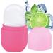 Ice Roller for Face and Eye, Silicone Ice Mold for Face,Facial Ice Roller Skin Care Tool for Eye Puffiness Relief & Remove Fine Lines & Reduce Acne Beauty Gift for Women (Pink) 01# Pink
