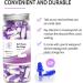 Ultra Soft Foam Earplugs 60 Pairs - 38dB SNR Ear Plugs for Sleeping, Mowing, Shooting - Noise Reduction - Purple/White - Buy Online on GoSupps.com