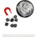 SSR 100 x D-Type Rubber Steel Balls 6g - Heavy Training & Defense Ammo for Paintball Pistols | 68 Caliber, Black - Buy Online on GoSupps.com