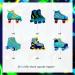 Fangleland 36 Pieces Roller Skates Cupcake Toppers for Boys - Sports Theme Party Dessert Picks Roll Skating Birthday Party Baby Shower Gender Reveal Decorations Blue - Buy Online on GoSupps.com