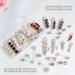 35 Pcs Double Faux Pearl Brooch Set for Women - Fashion Cover Up Buttons & Clothing Decoration Accessory - Buy Online on GoSupps.com