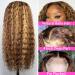 SOSATISFY 4/27 Ombre Highlight Lace Front Human Hair Wig - 30 Inch Deep Wave Closure Wig for Black Women - Pre Plucked with Baby Hair - 180% Density - Buy Online on GoSupps.com
