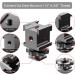 NUOBAKE 3-Side Hot Shoe Mount Adapter - 360 Swivel Triple Cold Shoe Bracket for DSLR Cameras - Buy Online on GoSupps.com