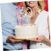 Digital Cake Insert Cocktail Decorations Cake Topper Ornament Bridal Decorations Wedding Topper Wedding Decorations Glitter 80 Accessories Large Alloy Rhinestone Material Golden 21X12CM - Buy Online on GoSupps.com