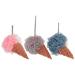 Lurrose Loofah Sponge 3pcs Bath Shower Pouf Bath Sponges Loofahs Ice Cream Shape Shower Wash Body Scrubber Exfoliating Cleaning Loofahs Sponge Bath Sponge 12x10.9cm