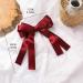 Silky Boho Satin Hair Bows Red Bow Hair Clips Satin Hair Clips Clip Plain Bow Hairpin Headwear French Hair Clip Ponytail Accessories Jewellery (Red) - Buy Online on GoSupps.com