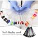 150 Pcs Nail Art Tips Sticks - Black Fan-Shaped Display Plates for Nail Polish - Perfect Nail Tip Lacquer Color Cartel - Buy Online on GoSupps.com