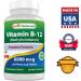Best Naturals Vitamin B12 6000 mcg 120 Tablets - Natural Vitamin B Supplement - 120 Count - Buy Online on GoSupps.com