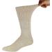 Premium Cotton Diabetic Crew Socks - 6 Pairs, Non-Binding Top, Extra Soft, Size 9-11, Heather Grey - Buy Online on GoSupps.com