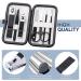 Premium Stainless Steel Manicure Set for Men - Black & White Nail Clipper Set for Finger & Toe Nails - Buy Online on GoSupps.com