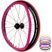 Silicone Wheelchair Push Rim Covers 1 Pair Non-Slip Wheelchair Hand Push Cover Rear Wheel Grips Cover Wheelchair Rear Wheel Cover for Improve Grip and Traction Orange-22inch (Color : Pink Size : 24inch Pink
