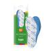 Adjustable Soft Hygienic Kids Shoe Insoles with White & Blue Latex Foam Swiss Tehchnology by Sanitized | Excelent Air Circulation Kaps Actifresh Kids