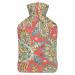 Hot Water Bottle With Lid Paisley Pattern Rubber Hot Water Bag For Pain Relief Cramps Foot Warmer Hot And Cold Therapy