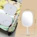 Rechargeable Lighted Makeup Mirror with 3 Color Temperature Modes - Portable and Adjustable LED Mirror for Makeup Desk and Travel - Buy Online on GoSupps.com