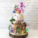 32PCS Fairy Cake Toppers Fairy Cake Decoration Pink Mushroom House Cake Decoration Butterfly Cake Decoration Fairy Garden Topper Fairy Party Supplies Favors for Fairy Birthday Party Baby Shower - Buy Online on GoSupps.com
