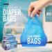 Tadge Goods Lavender Scented Baby Disposable Diaper Bags - 100 Count Biodegradable Plastic Sacks for Dirty Diapers - Odor Absorbing and Convenient Trash Bag Essential - Buy Online on GoSupps.com