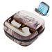 Menstruation pad bag with zipper women's napkin bag tampons collection bags for women and girls (Wildlife Forest Rhino Landscape)