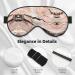 Red Gold Marble Print Eye Mask - Soft Sleep Mask for Travel & Naps | Perfect for Women & Men - Buy Online on GoSupps.com