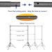 Aureday 10FT Adjustable Photo Backdrop Stand with Travel Bag, Heavy Duty Background Stand for Parties, Weddings, and Photoshoots - Includes 6 Clamps, 4 Crossbars, 2 Sandbags - 8.5*10FTV2 - Buy Online on GoSupps.com