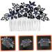 PLAFOPE Dark Blue Hair Comb Bride Hair Comb Wedding Hair Accessories for Brides Bride Headpieces for Wedding Bridal Headdress Headdresses for Women Floral Hair Comb Wedding Hair Comb - Buy Online on GoSupps.com