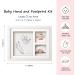 Baby Hand and Footprint Kit Picture Frame Clay Set | Newborn Girls & Boys Photo Frame | Keepsake Baby Shower Gift for New Parents - Buy Online on GoSupps.com