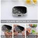 Stylish Black White Glitter Pill Box | 2 Compartment Portable Medicine Organizer for Pocket & Purse - Buy Online on GoSupps.com