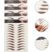 WOONEKY 4 Sheets Waterproof Eyebrow Stickers 6d Hair-like Eyebrows Stickers False Eyebrows Cosmetics Eyebrow Transfer Stickers Artificial Eyebrow Imitation Eyebrow Sticker 21x14.8cm Brown - Buy Online on GoSupps.com