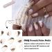 Square False Nails Short 24Pcs White Purple Gold Foil Full Cover Press on Nails | Nail Glue French Nail Tips for Women Girls - DIY Gradient - Buy Online on GoSupps.com