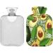 Heat Bottle - 2L Avocado Tropical Leaves Hot Water Bag for Pain Relief & Menstrual Comfort - Buy Online on GoSupps.com