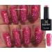 Bluesky Nail Gel Polish PINK GLITTER Hot Pink Diamond Glitter Sparkle Candy Floss BLZ05 UV LED Soak Off 10ml