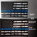 Creatrill Reflective Tattered Thin Blue Line Decal - Matte Black American Flag Stickers for Cars, Trucks, Hard Hats - Support Police Officers - 3 Packs, 3x5 in - Buy Online on GoSupps.com