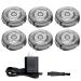 SH50 Replacement Heads compatible with Philips Norelco Electric Shaver Razor Series 5000(S5xxx) PowerTouch (PT8xx PT7xx) AquaTouch (S5xxx) SH50/52 Shavers Blades(6 pcs with charger)
