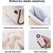 Ohagin Soft Flannel Foot Warmer - Removable Electric Heating Pillow with 5 Temperature Settings & Auto Shutoff | Fast-Heated Boots for Office & Home - Buy Online on GoSupps.com
